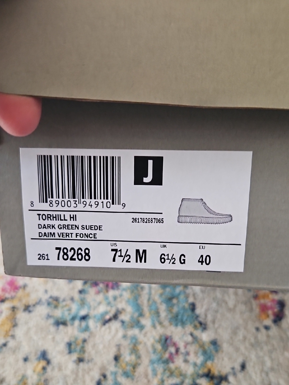 Green Suede Clarks - Picture 4 of 4
